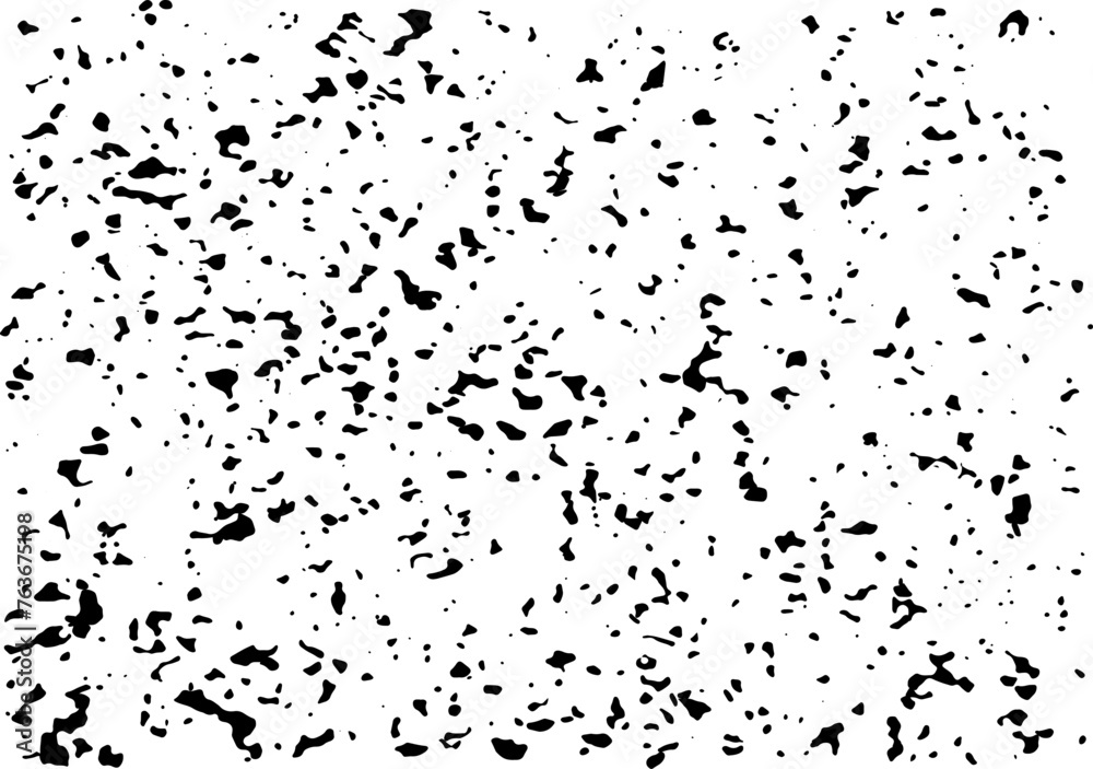 Fototapeta premium black ink splat background, a white background with black spots and dot effect, a black and white vector of a large area of dirt noise dot effect for design overlay texture, black and white grunge 