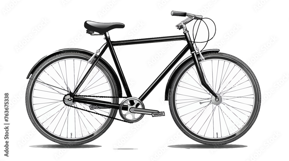 a black and white photo of a bicycle a black and white photo of a bicycle