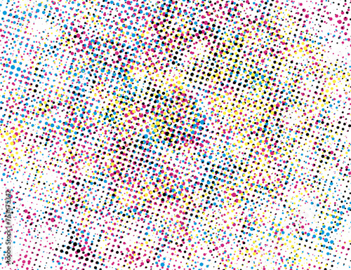 abstract background with dots  a colorful halftone pattern with dots  a colorful CMYK pattern of dots on a white background  a colorful CMYK background with a lot of dots and dots 