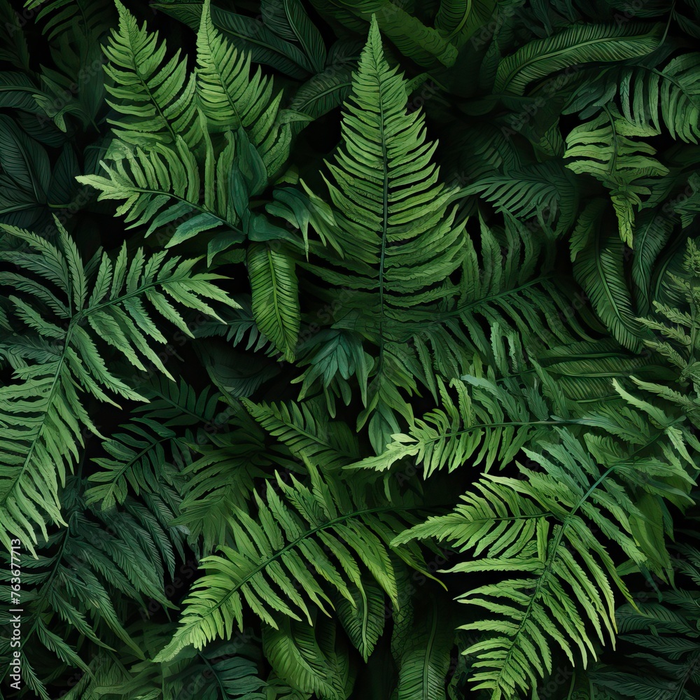 leafy green fern background