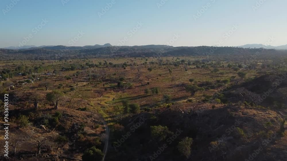 Flying over the Malawi sabana, in Monkey beach, Malawi, Africa. Flying over the Malawi sabana, in Monkey beach, Malawi, Africa.