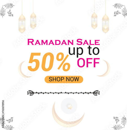 Ramadan Sale 50% off beautiful Design