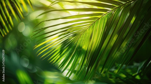 Close-Up of Palm Tree Leaves © ISK PRODUCTION