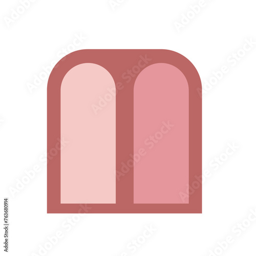 arch curve modern minimal wall art illustration