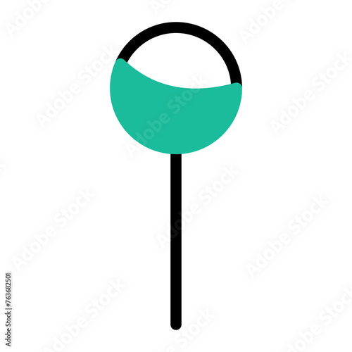 This is the Lollipop icon from the Party and Celebration icon collection with an mixed color style