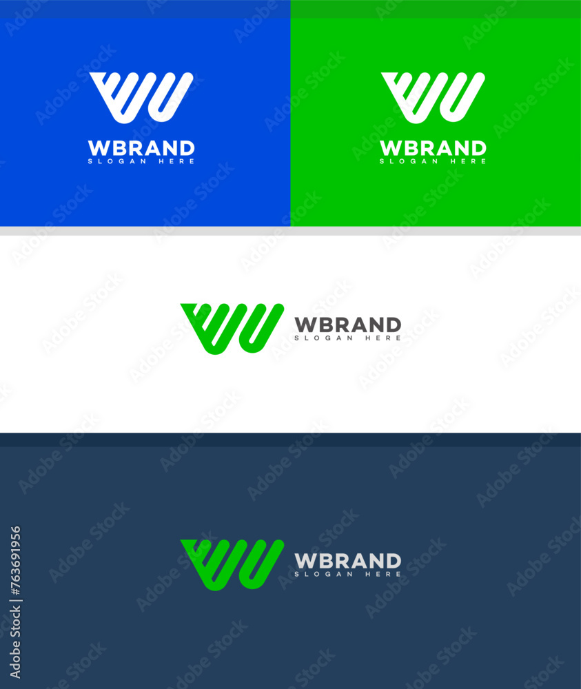 W Letter Logo Icon Brand Identity, W Letter Sign Symbol Template 