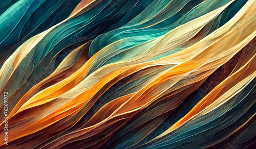 Abstract background of colorful flowing fabric texture light, motion wave background