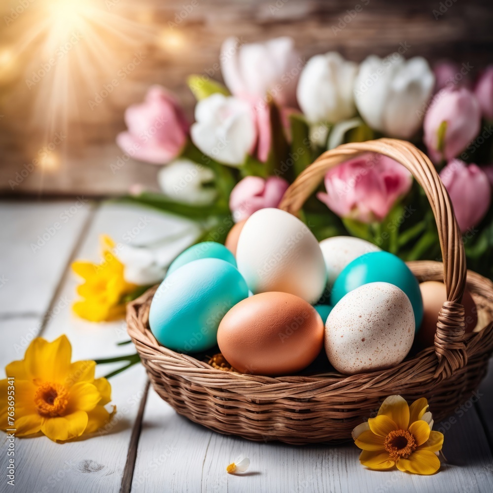 Colorful easter eggs Colorful easter eggs