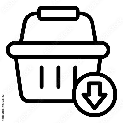 Down Shopping icon