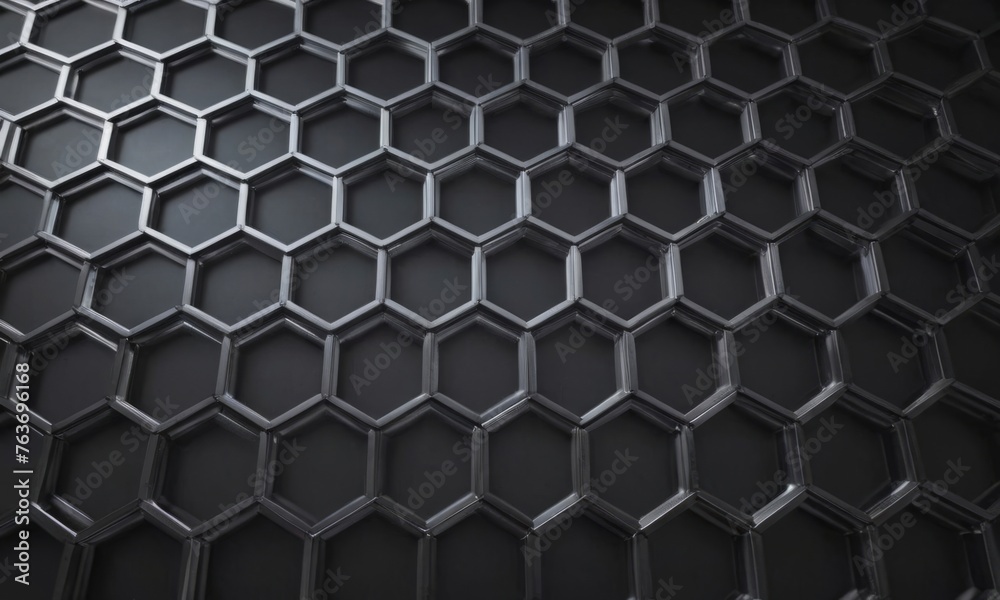 Hexagonal abstract metal background with light Hexagonal abstract metal background with light