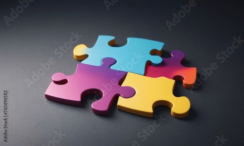 Connecting puzzle pieces icon. Business concept. Vector on isolated white background