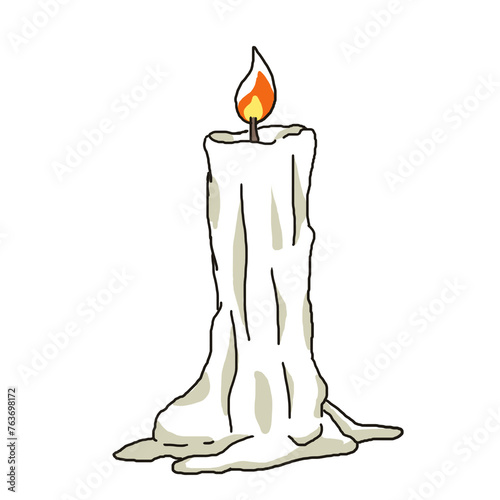 burning candle