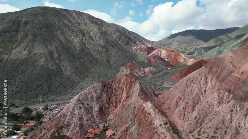 The town of Purmamarca in the Province of Jujuy in Argentina, South america