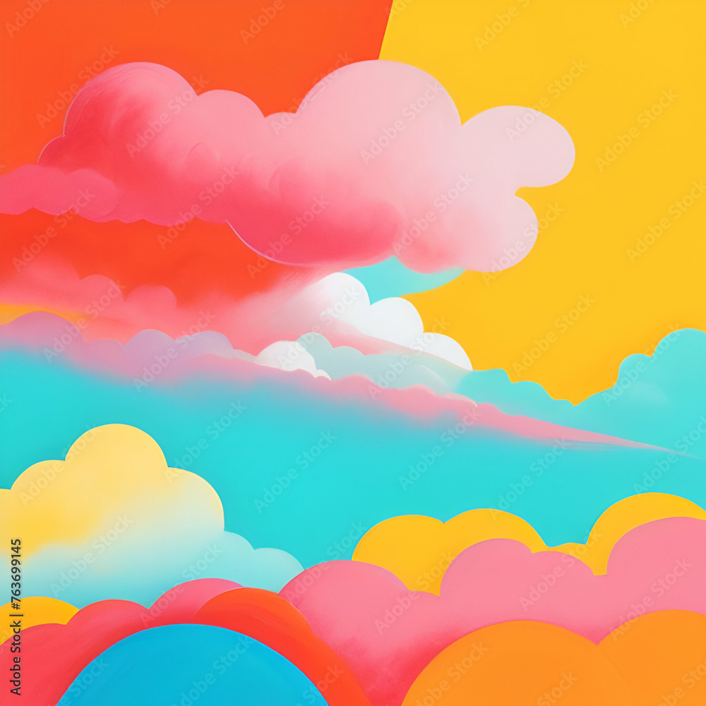 colorfull clouds background