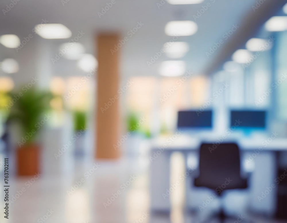 Abstract blurred office interior room. blurry working space with defocused effect. use for background or backdrop in business concept Abstract blurred office interior room. blurry working space with defocused effect. use for background or backdrop in business concept