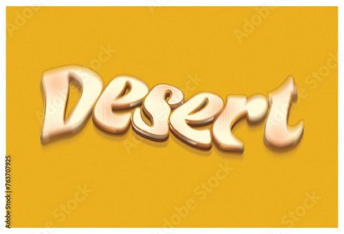 Desert Halftone Text Effect