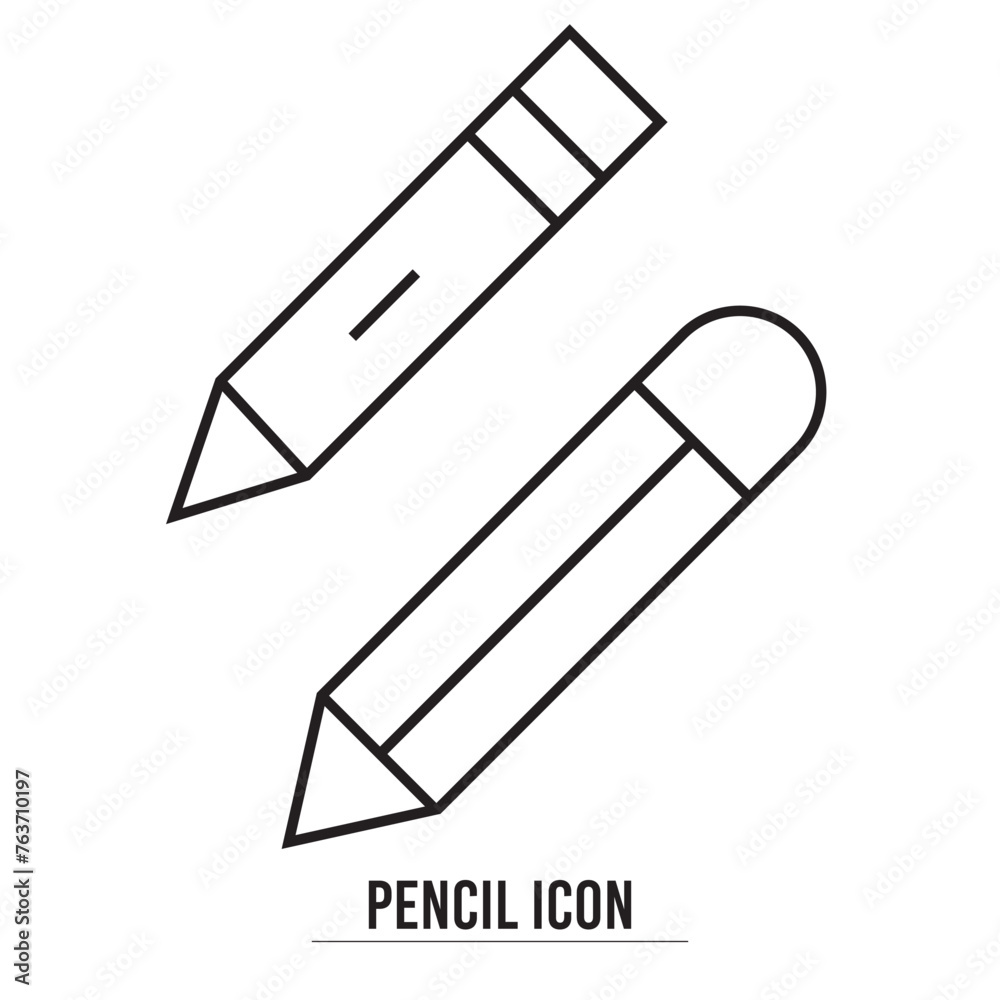 Pencil icon. Edit symbol. Draw sign, flat vector element isolated on white background. Simple vector illustration for graphic and web design. In eps 10. Pencil icon. Edit symbol. Draw sign, flat vector element isolated on white background. Simple vector illustration for graphic and web design. In eps 10.