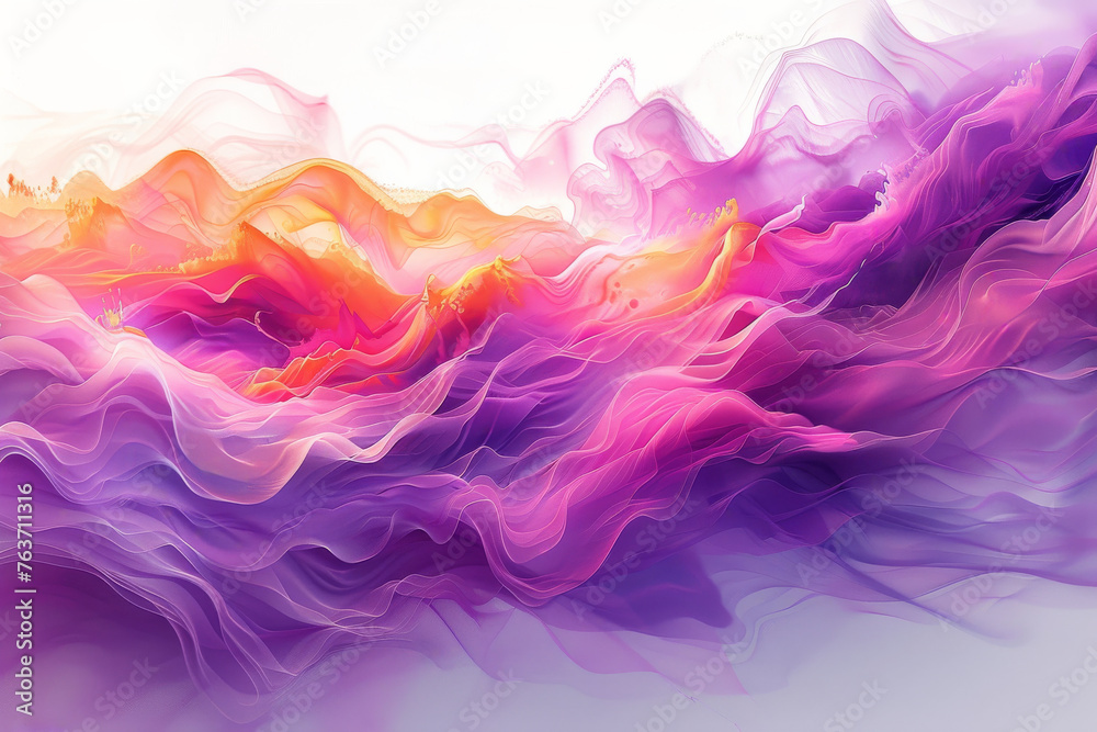 Vibrant Colorful Abstract Background. Generative AI.
