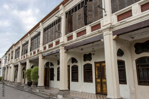 Chinese merchant house in the old disrict of George Town, Penang, Malaysia, Asia photo
