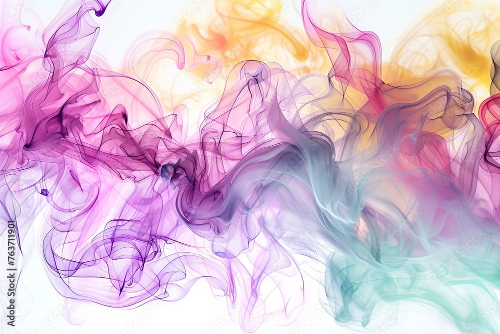 Vibrant Colorful Abstract Background. Generative AI.
