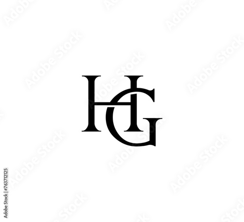 Initial Letter Logo. Logotype design. Simple Luxury Black Flat Vector HG