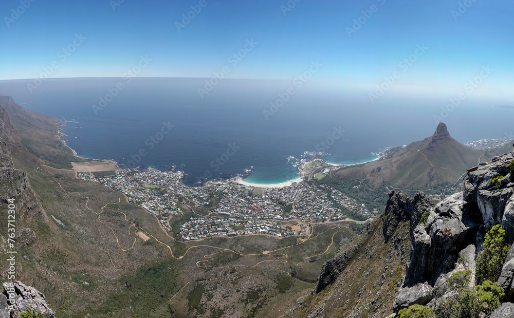 Aerial view of Cape Town