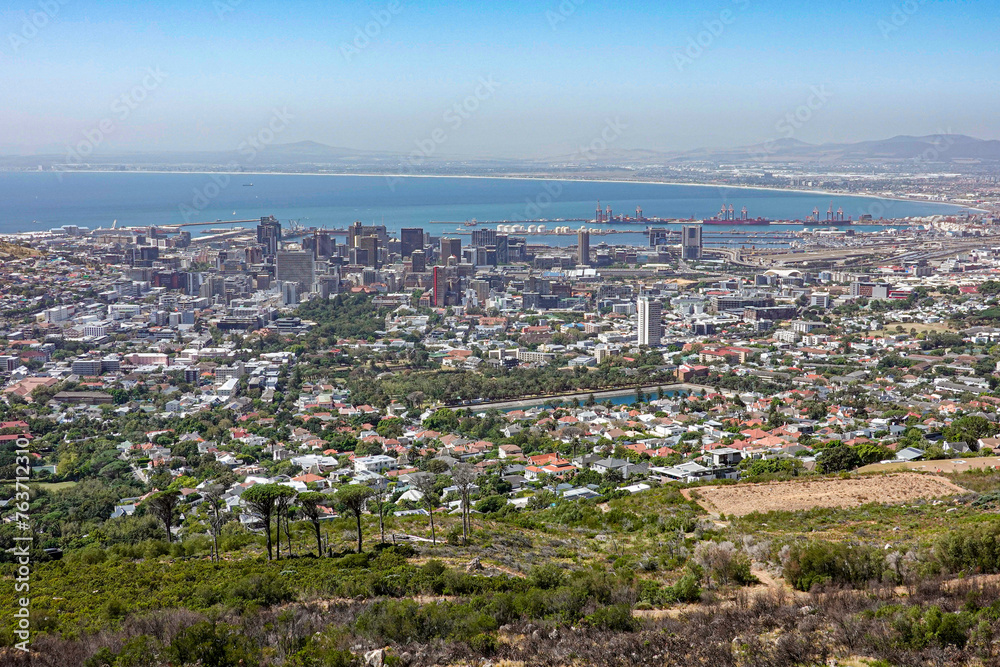 Aerial view of Cape Town