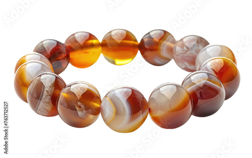 Glistening Agate Bracelet isolated on transparent Background