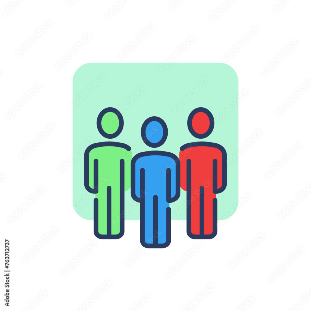 Group of people line icon. Users sign for mobile and web design. Business and marketing concept. Group of people line icon. Users sign for mobile and web design. Business and marketing concept.