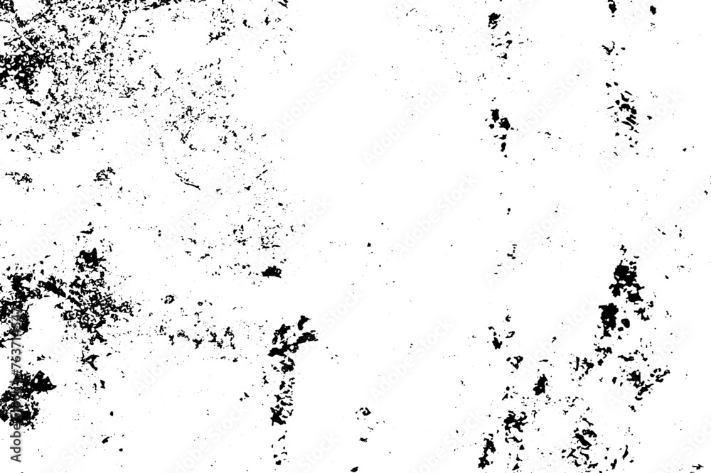 Background of black and white texture. Abstract monochrome pattern of spots, cracks, dots, chips.