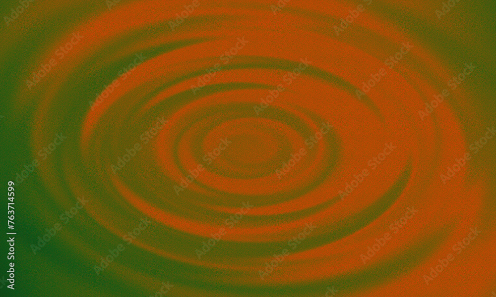 Dark green and orange circular waves abstract background. Digital noise Gradient circle wave background. Dark green and orange circular waves abstract background. Digital noise Gradient circle wave background.