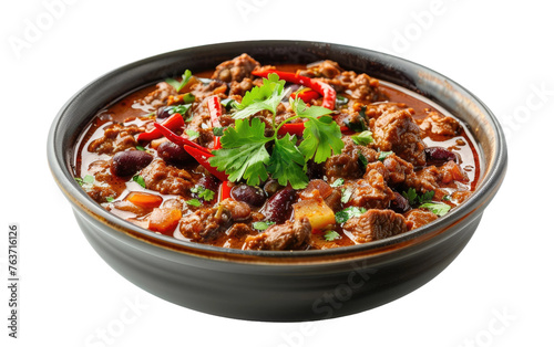 Beef and Bean Delight isolated on transparent Background