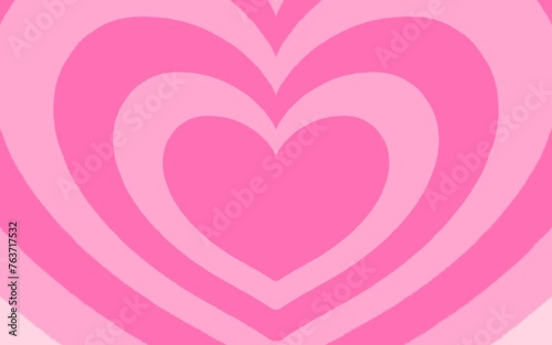 Cuadro en lienzo Pink Cute colorful Heart layer powerpuff girl valentine wedding y2k coolkid vint