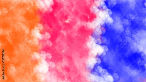 Abstract watercolor background with several color combinations 