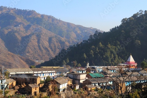 village of uttarakhand in the moutains © deepak