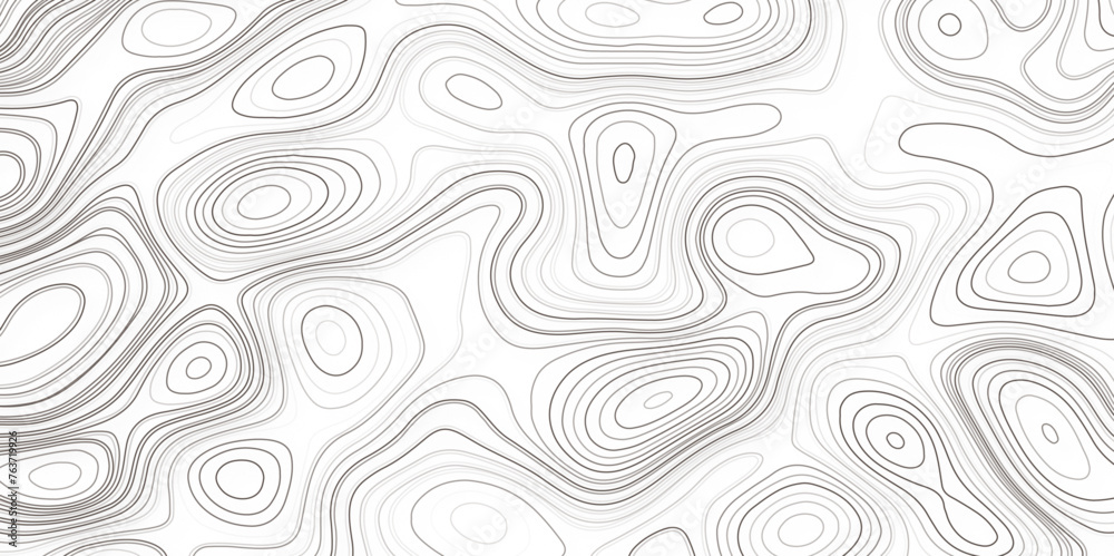 Fototapeta premium Vector topography contour map design. Vector topographic line map pattern. contour and textured background of geographic cartography terrain.