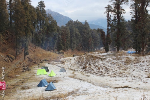 camping in the mountains of uttarakhand © deepak