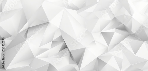 Sleek white polygonal backdrop evoking a sense of order and modernity, ideal for sophisticated designs.