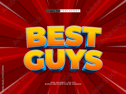 best guys editable text effect