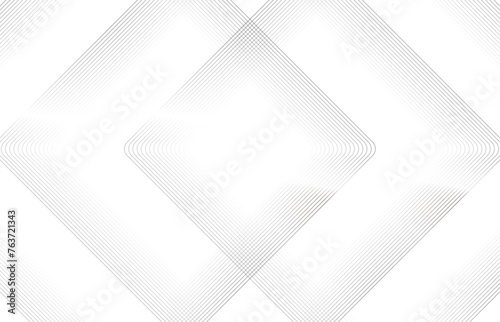 Fototapeta Naklejka Na Ścianę i Meble -  Abstract elegant transparent background with shiny gray geometric lines. Modern gray diagonal rounded lines pattern. Horizontal banner template. Suitable for covers, posters, presentations, vectors