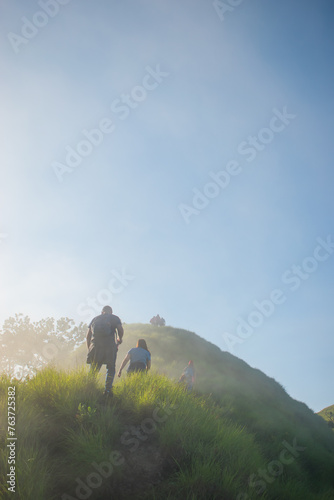 person on a mountain