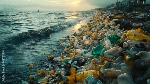 Plastic in the sea 