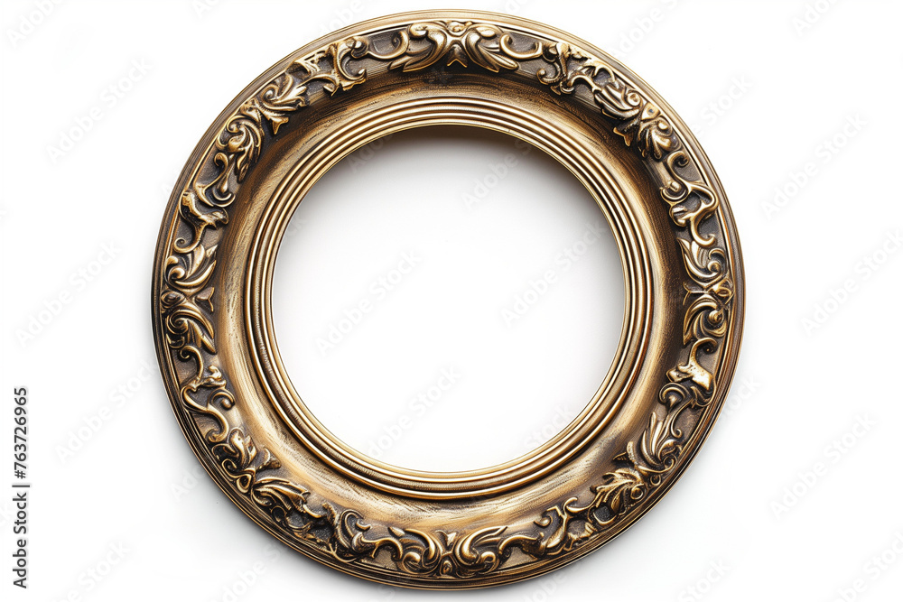 Gold frame isolated on white background Gold frame isolated on white background