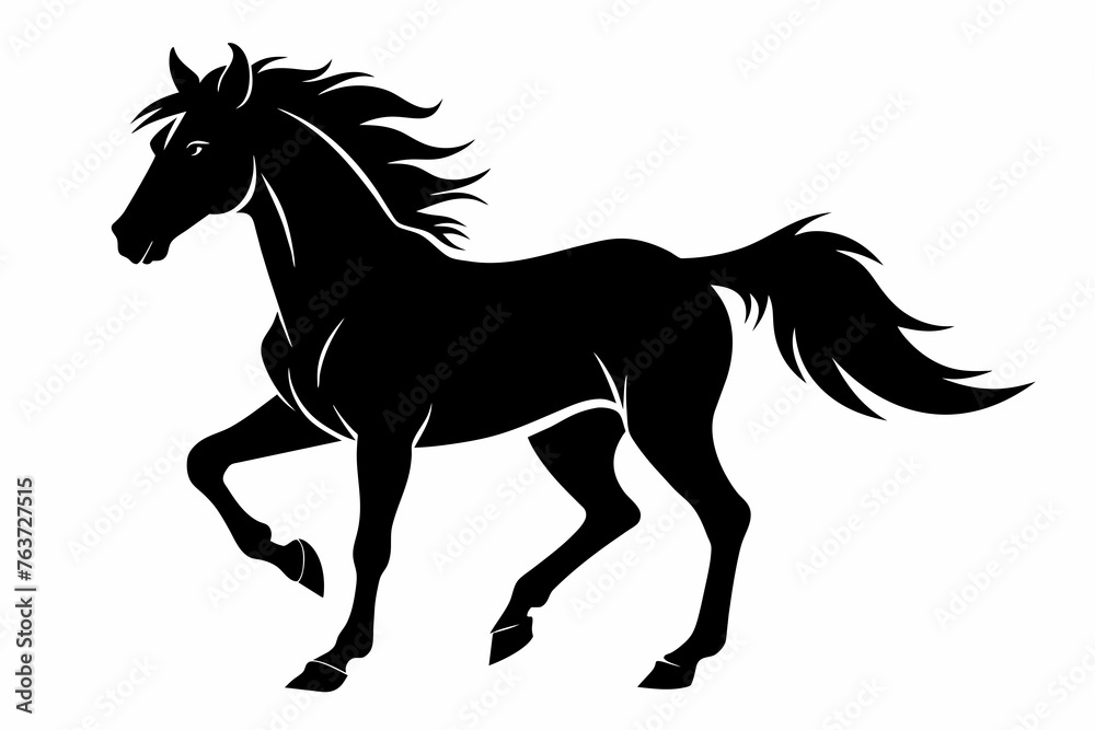 black-horse-power-silhouette-with-white-background .