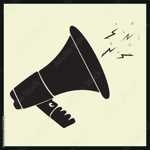 Megaphone speaker Silhouette
