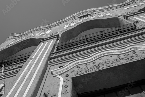 Secessionist building in Szekesfehervar, Hungary.Summer season. photo
