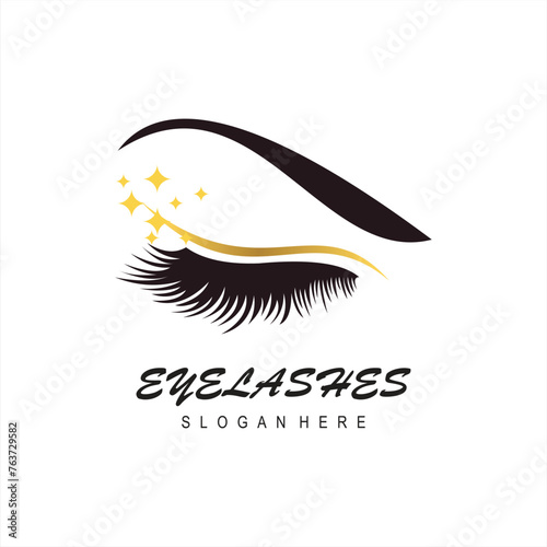 design lashes modern logo template