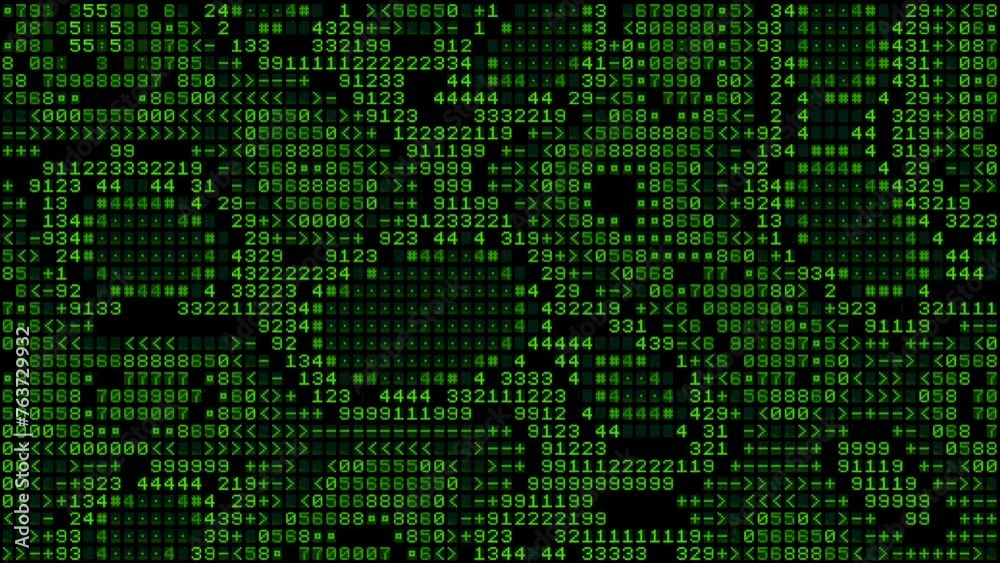 Digital Data Screen - Morphing Matrix Cloud - II - FX Animation Loop Digital Data Screen - Morphing Matrix Cloud - II - FX Animation Loop