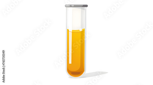 test tube with yellow liquid   ,Ai generative
