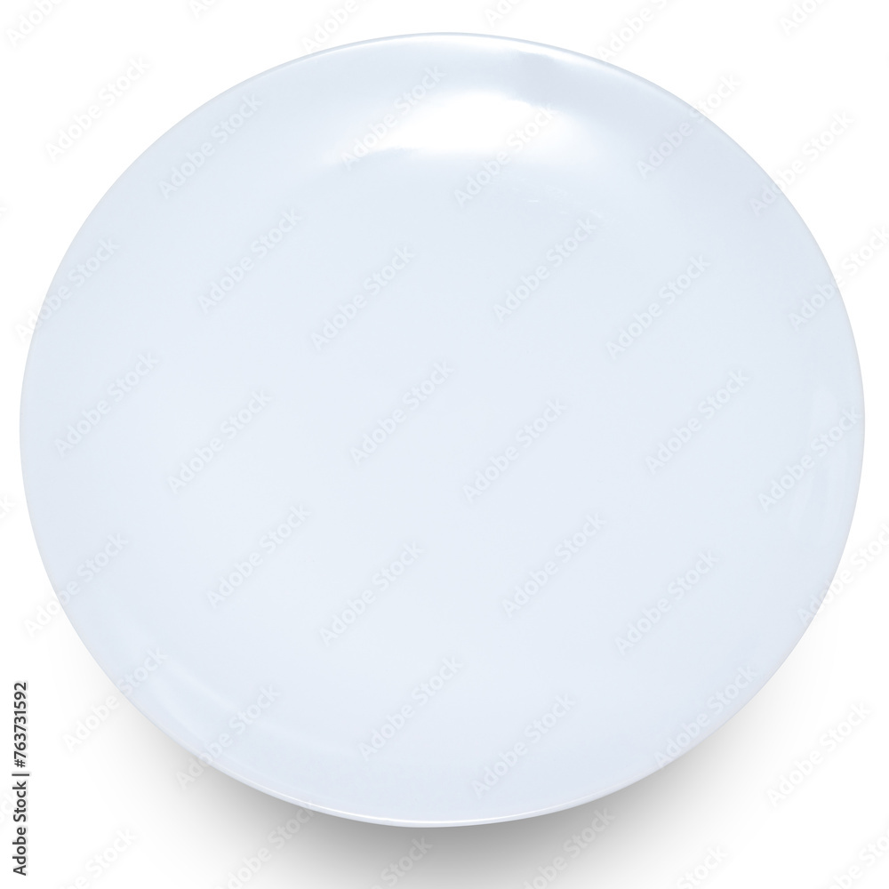 White circle ceramics plate isolated on white background. White circle ceramics plate isolated on white background.
